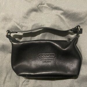 Coach Black Leather bag smaller size